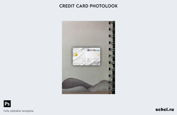 цифровая загрузка Италия UBI Bank Visa Platinum Card фотоизображение переднего ш